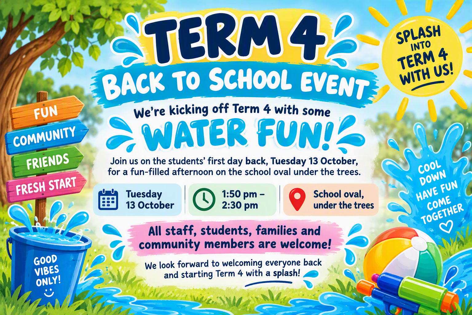 Term 4 - Back To School Event - Water Fun
